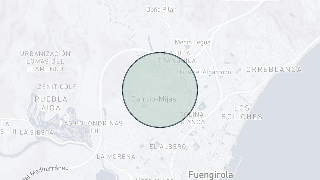 Mapa de Ubicación de la Propiedad, Campo Mijas
