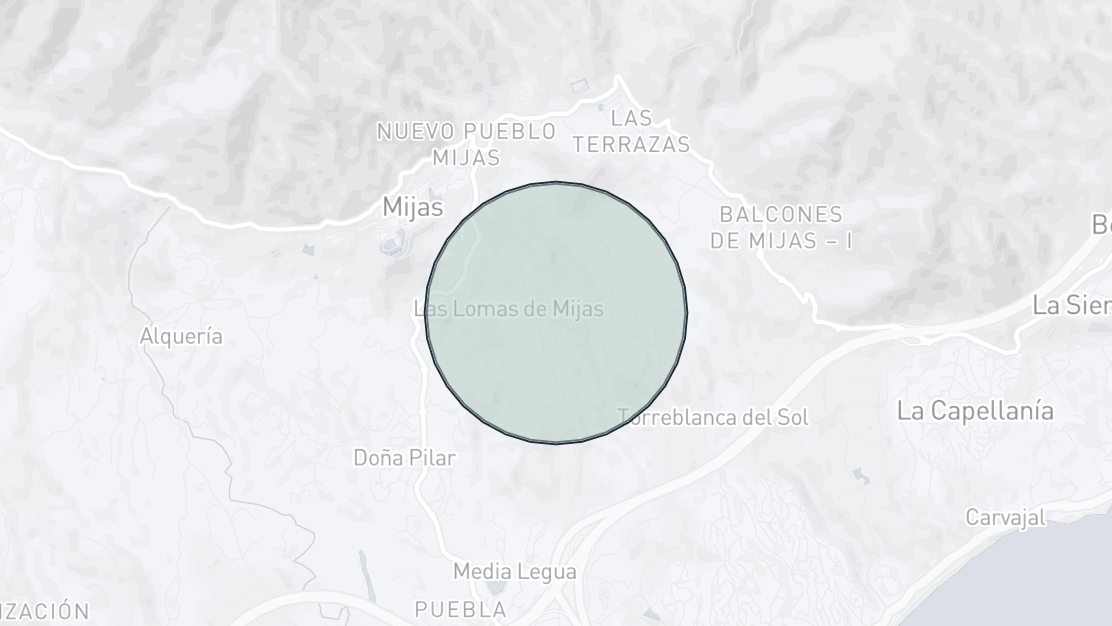 Mapa de Ubicación de la Propiedad, Las Lomas de Mijas