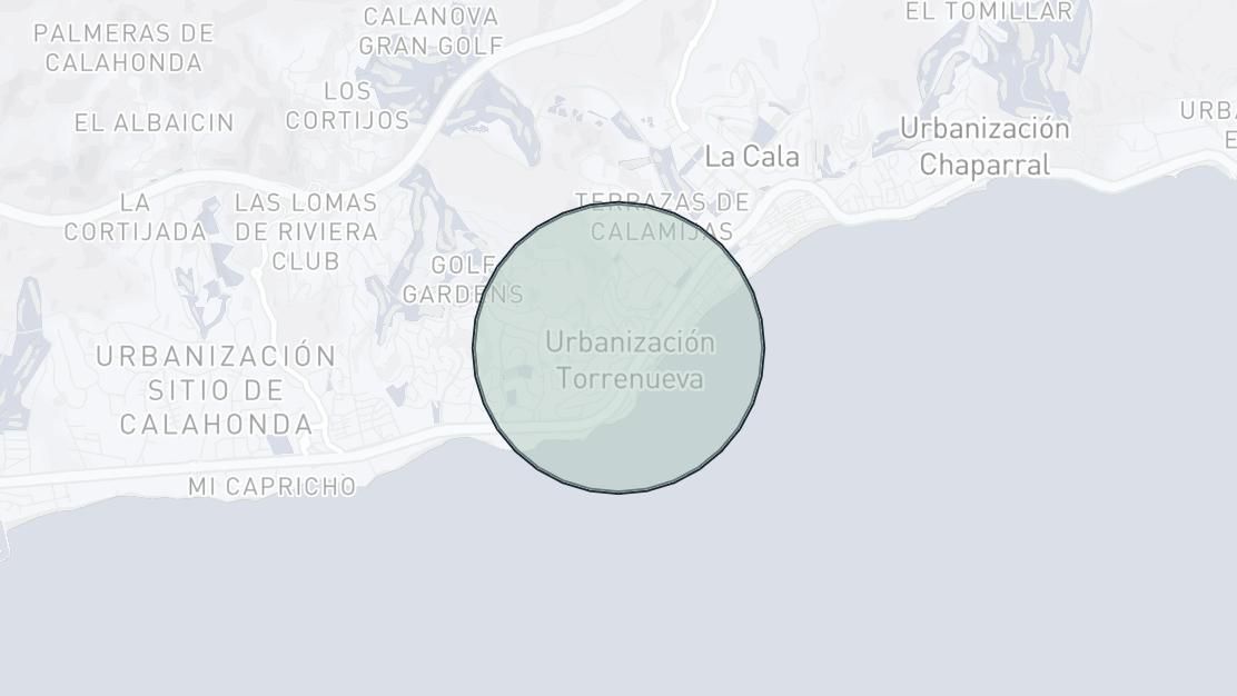 Kartenübersicht der Immobilienlage, Torrenueva, Mijas Costa