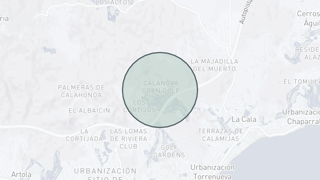 Mapa de Ubicación de la Propiedad, Calanova Golf, Mijas Costa