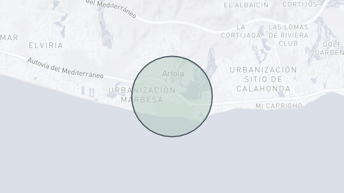 Kartenübersicht der Immobilienlage, Artola, Marbella Ost