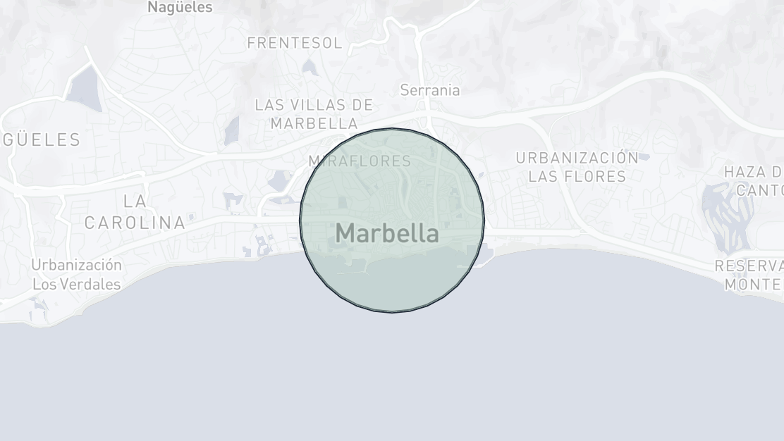 Karta över fastighetsläge, Marbella Centro
