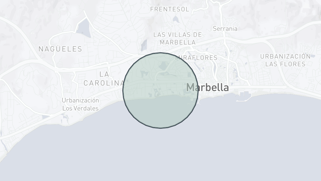 Property Location Map, Cipreses del Mar, Marbella Town Centre