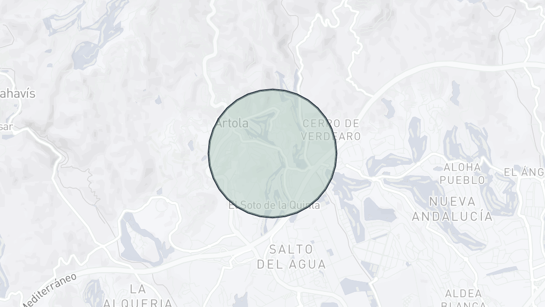 Karta över fastighetsläge, El Herrojo, Benahavis