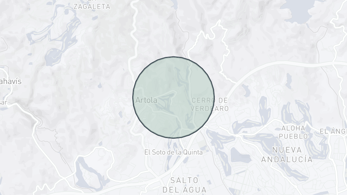 Karta över fastighetsläge, La Quinta Hills, Benahavis