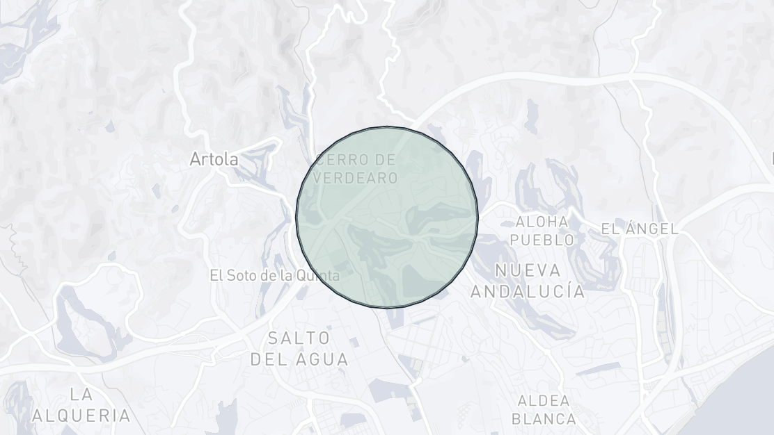 Karta över fastighetsläge, Vega del Colorado, Benahavis