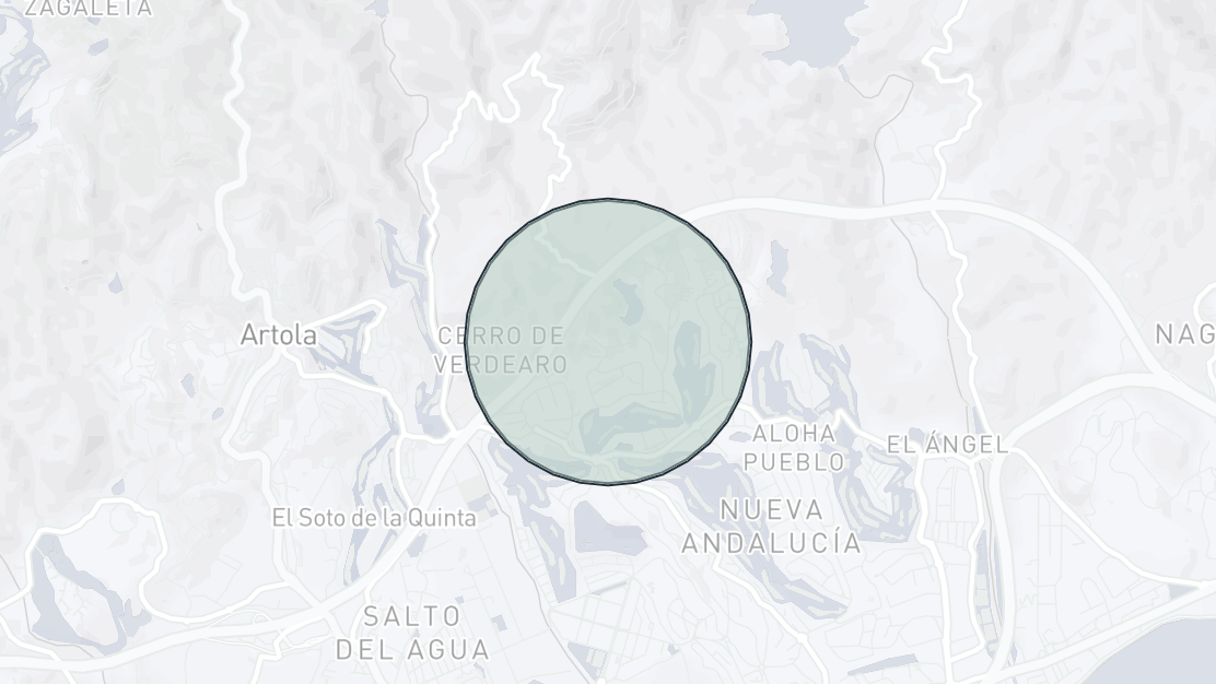 Karta över fastighetsläge, Les Belvederes, Nueva Andalucia