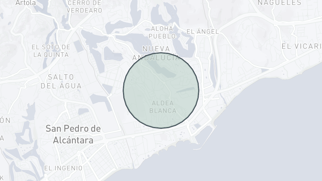 Karta över fastighetsläge, Jardines de Andalucia, Nueva Andalucia