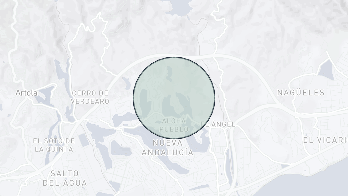Karta över fastighetsläge, Altos de Aloha, Nueva Andalucia