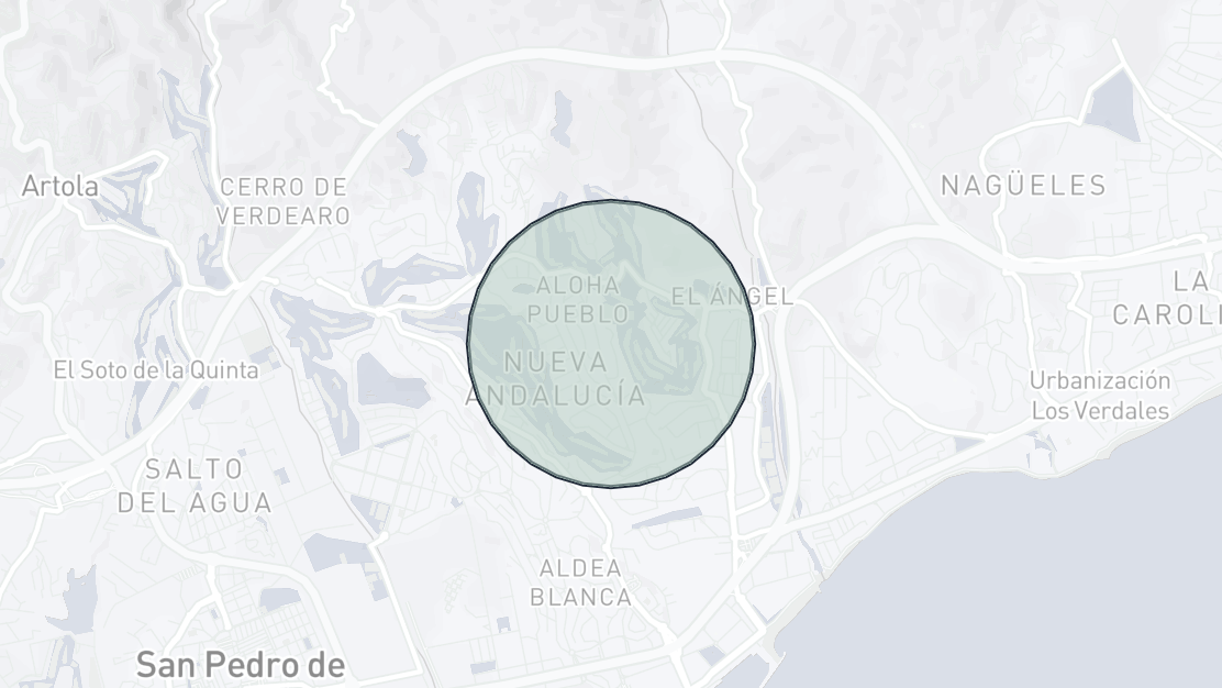 Karta över fastighetsläge, Azahara II, Nueva Andalucia