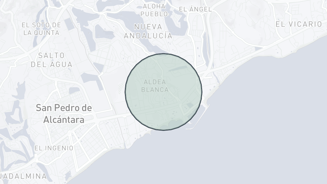 Karta över fastighetsläge, Malambo, Nueva Andalucia