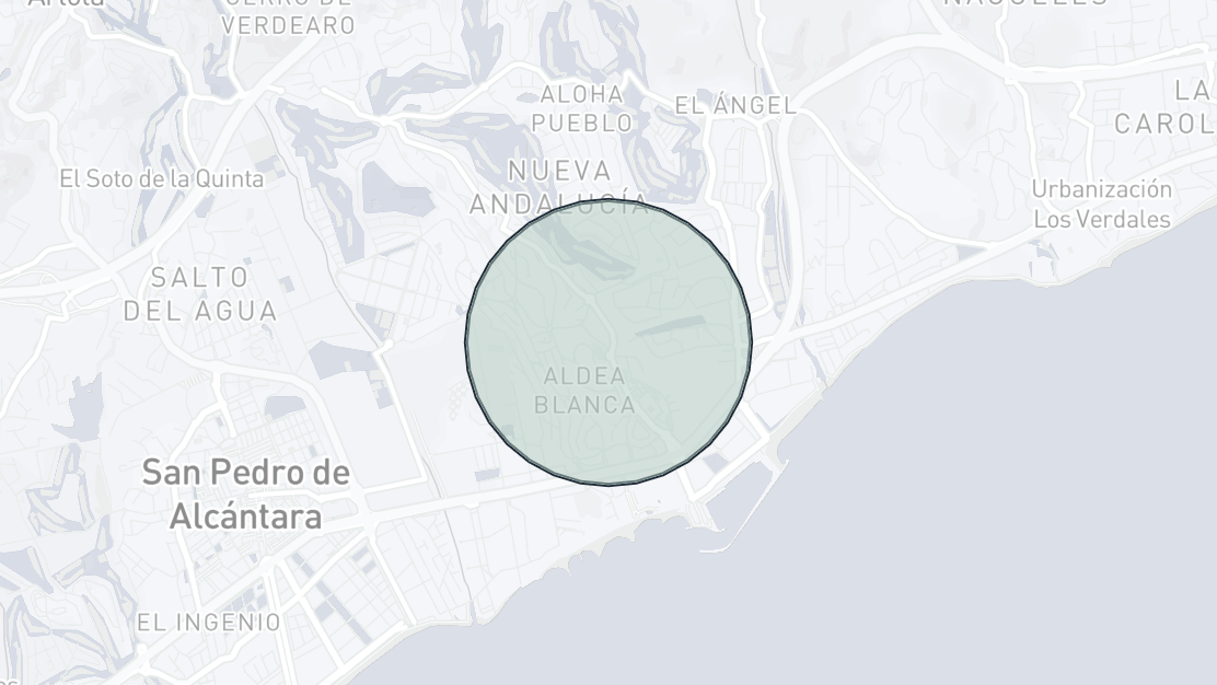 Kartenübersicht der Immobilienlage, Las Lolas, Nueva Andalucia