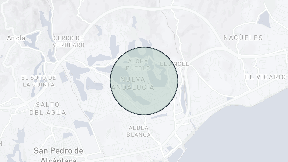 Property Location Map, La Rinconada, Nueva Andalucia