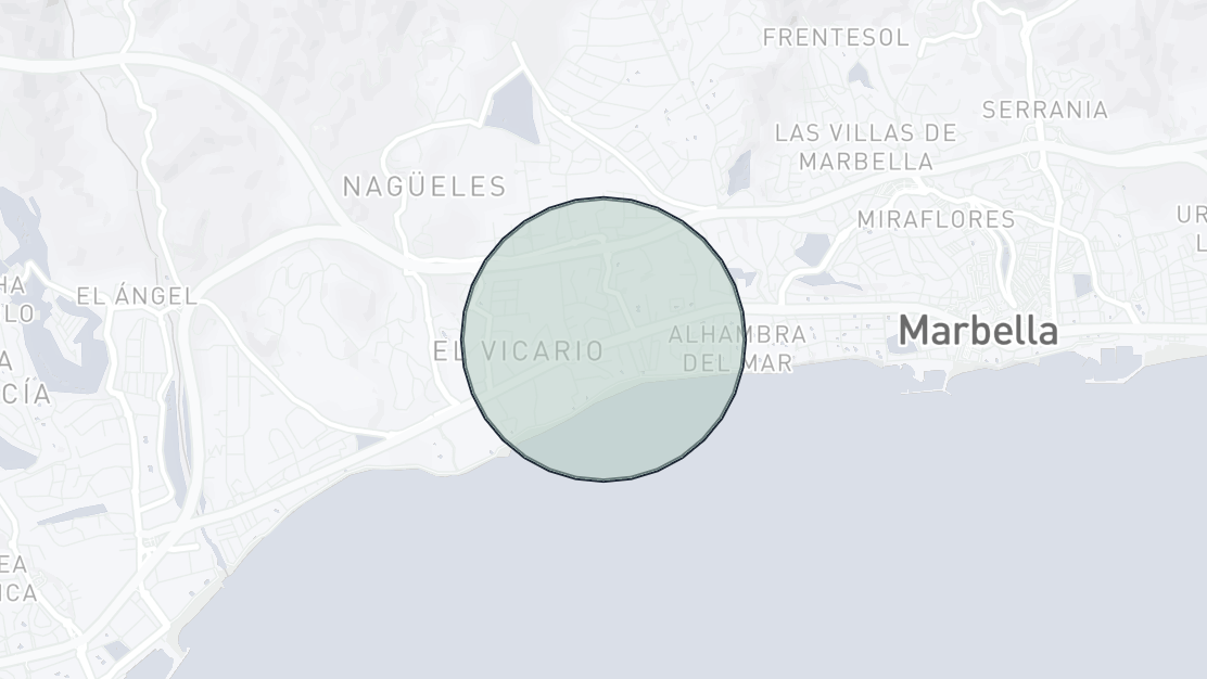 Property Location Map, Marbella Real, Marbella Golden Mile