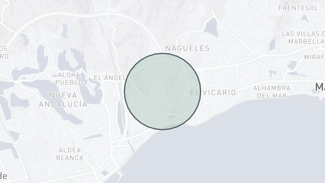 Property Location Map, Jardines de las Lomas, Marbella Golden Mile