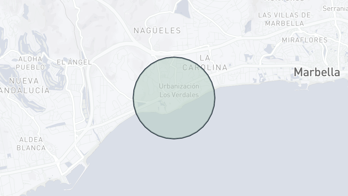 Karta över fastighetsläge, Hotel Puente Romano, Marbella Golden Mile