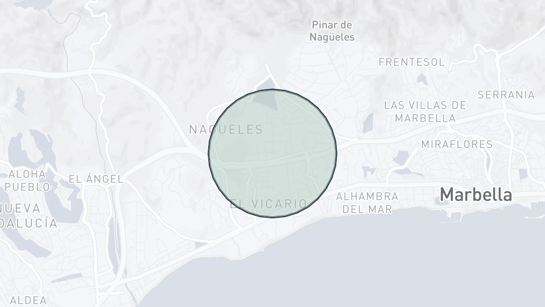 Property Location Map, Arroyo de las Piedras, Marbella Golden Mile