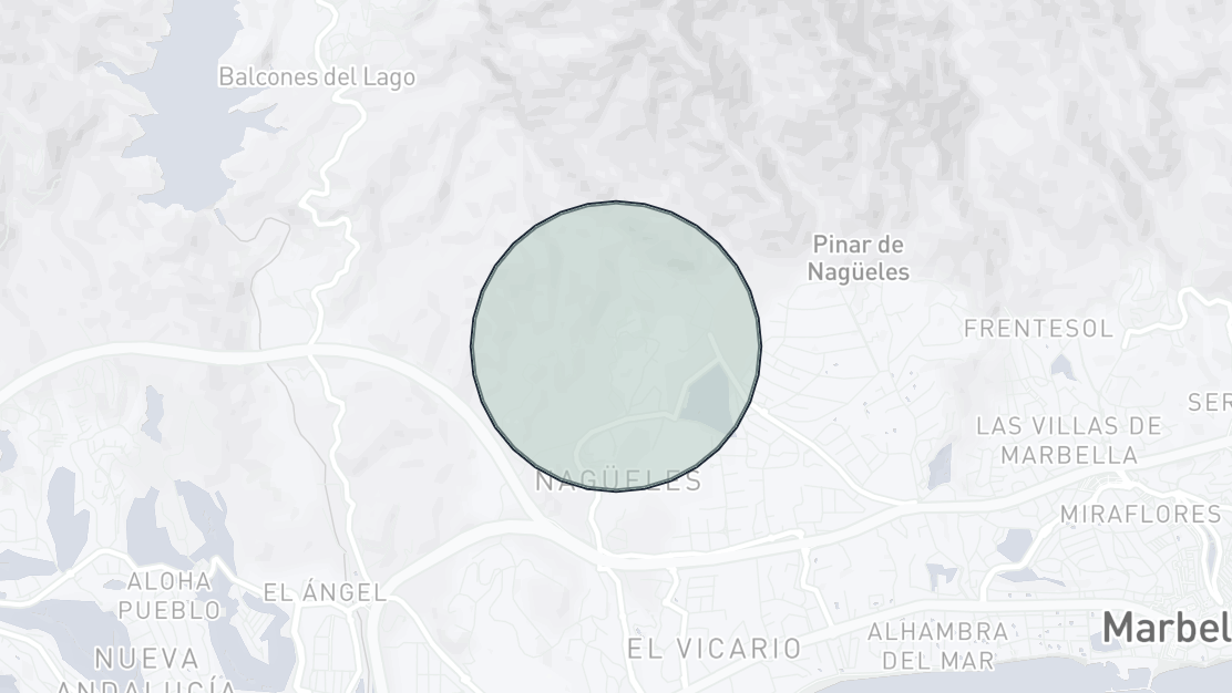 Karta över fastighetsläge, Marbella Hill Village, Marbella Golden Mile