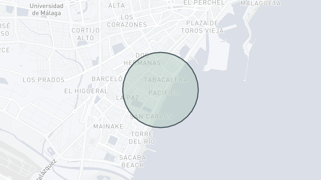 Property Location Map, Pacífico, Malaga - Carretera de Cádiz