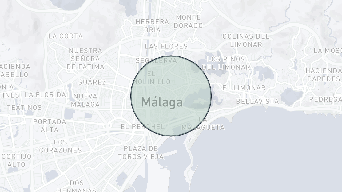 Mapa de Ubicación de la Propiedad, La Merced, Malaga