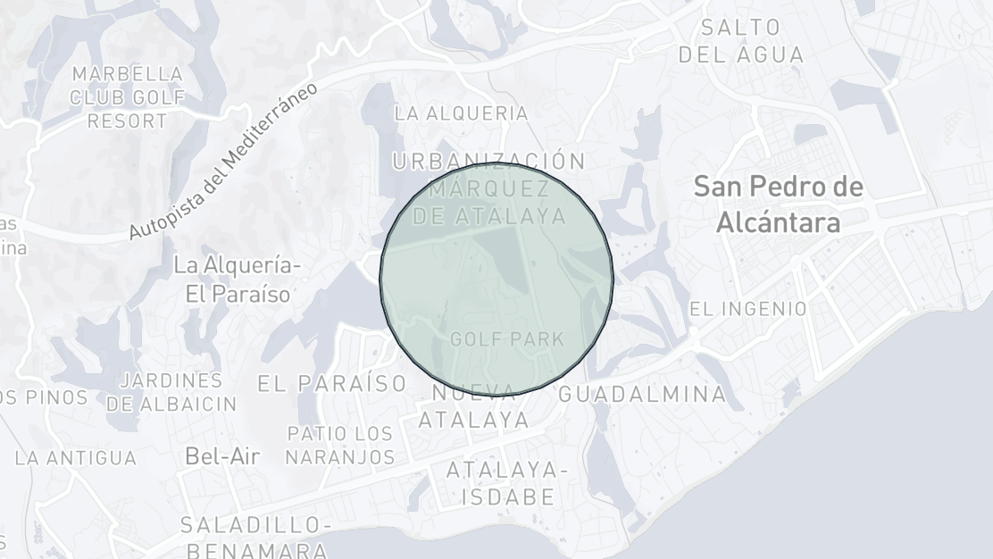 Property Location Map, Atalaya Golf, Estepona East