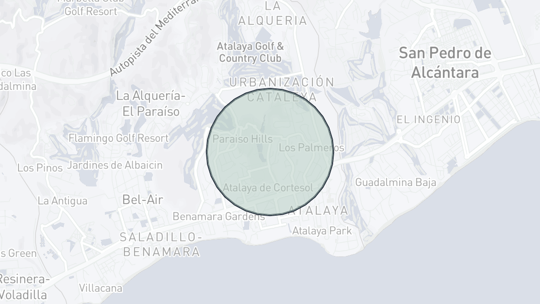 Property Location Map, El Campanario, Estepona East