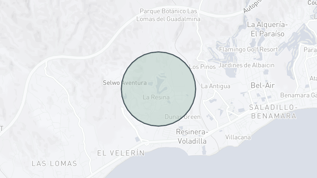 Mapa de Ubicación de la Propiedad, La Resina Golf, Estepona Este