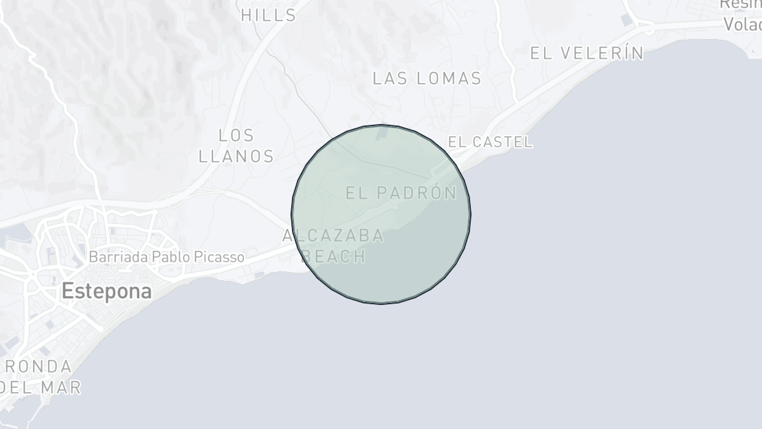 Mapa de Ubicación de la Propiedad, Bahia de la Plata, Estepona Este