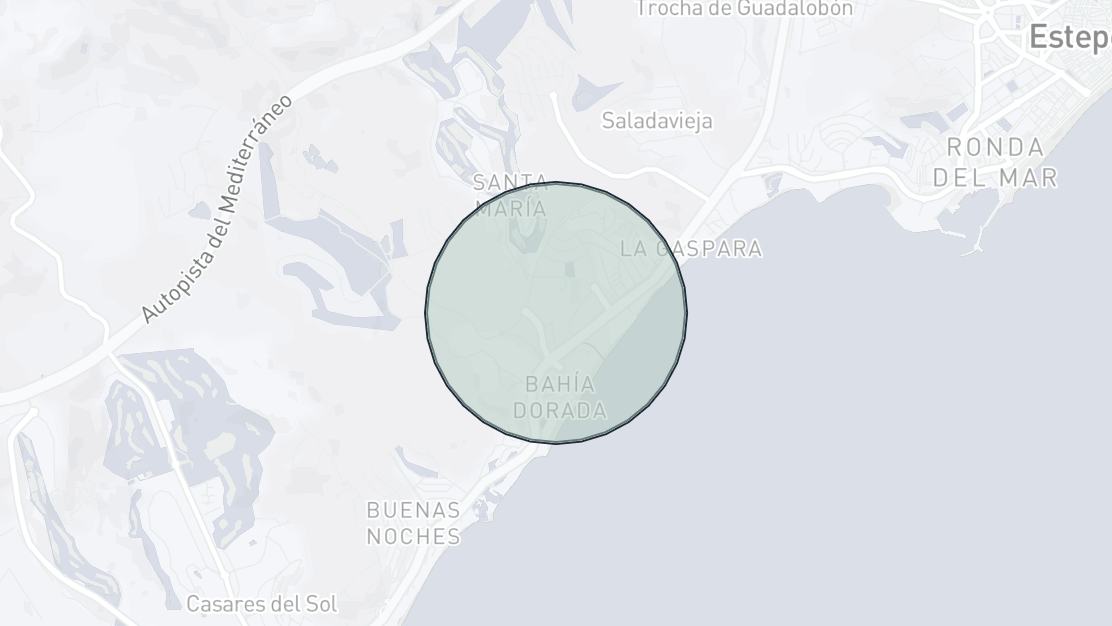 Karta över fastighetsläge, Arroyo de Enmedio, Estepona Väst