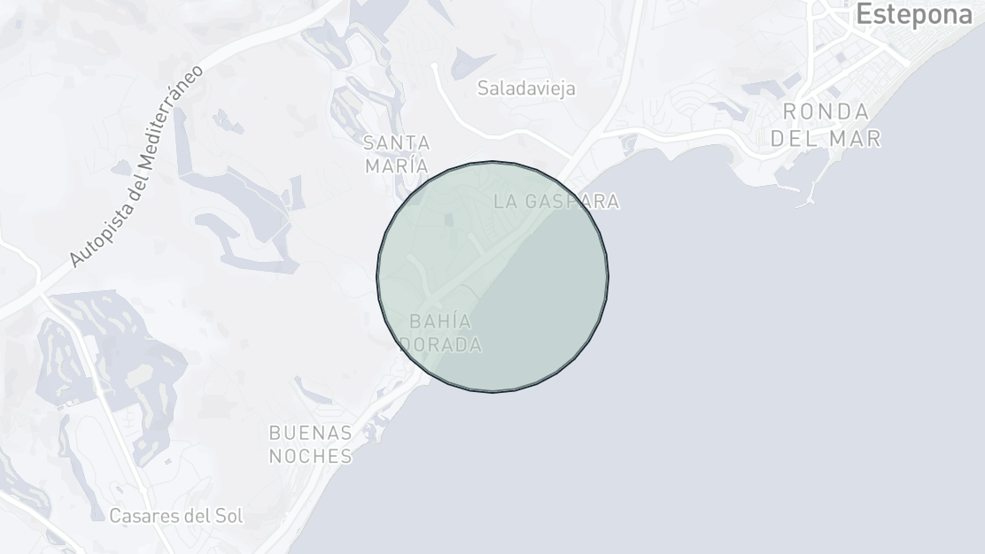 Mapa de Ubicación de la Propiedad, Arena Beach, Estepona Oeste