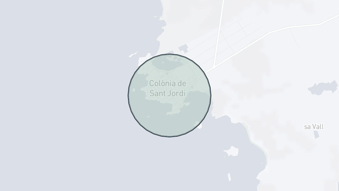 Mapa de Ubicación de la Propiedad, Colonia Sant Jordi, Ses Salines