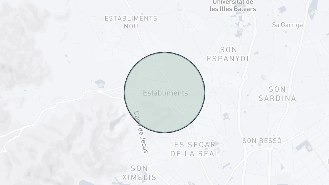 Property Location Map, Establiments, Palma de Mallorca