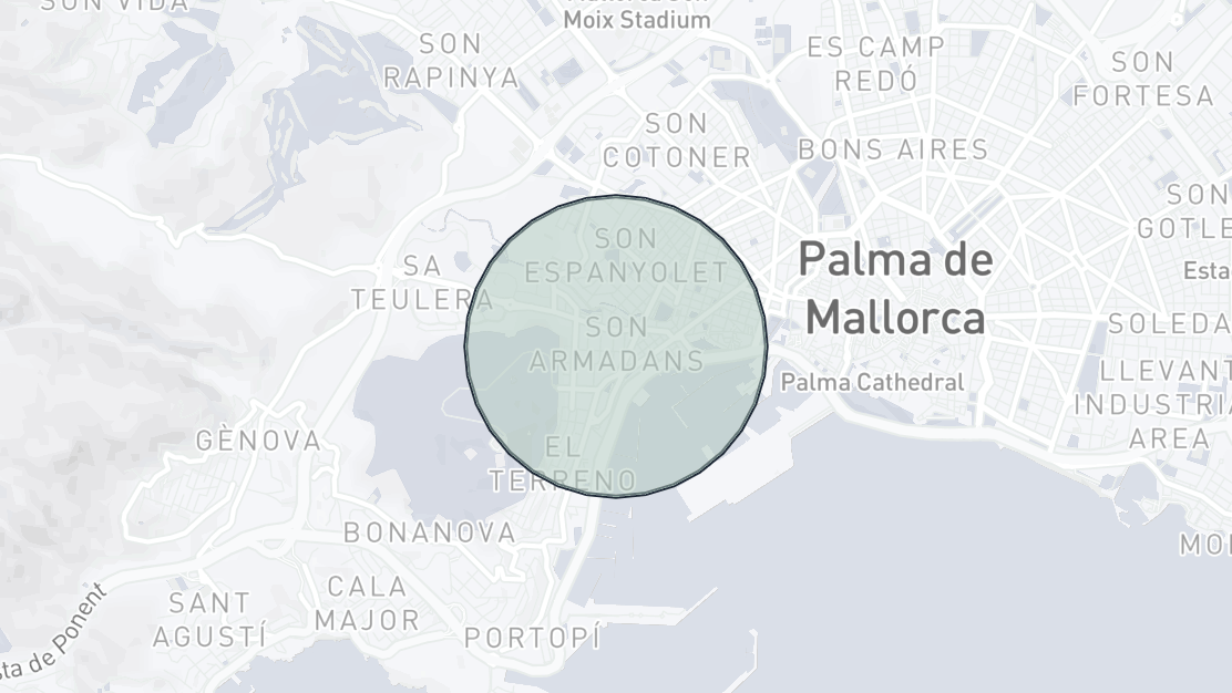 Property Location Map, Son Armadams, Palma de Mallorca