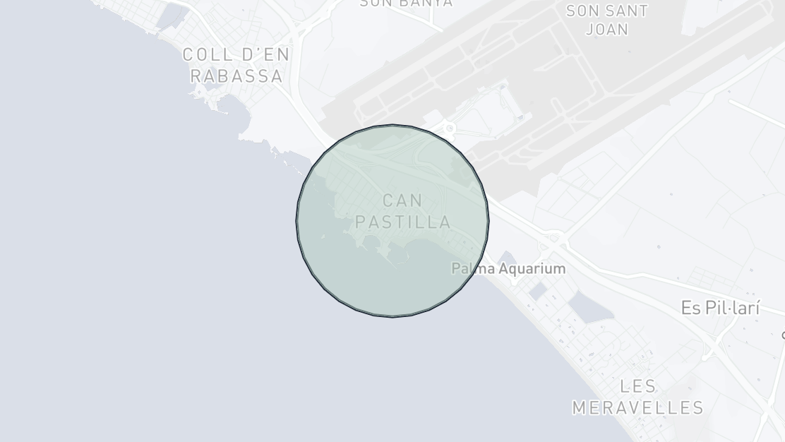 Karta över fastighetsläge, Can Pastilla, Palma de Mallorca